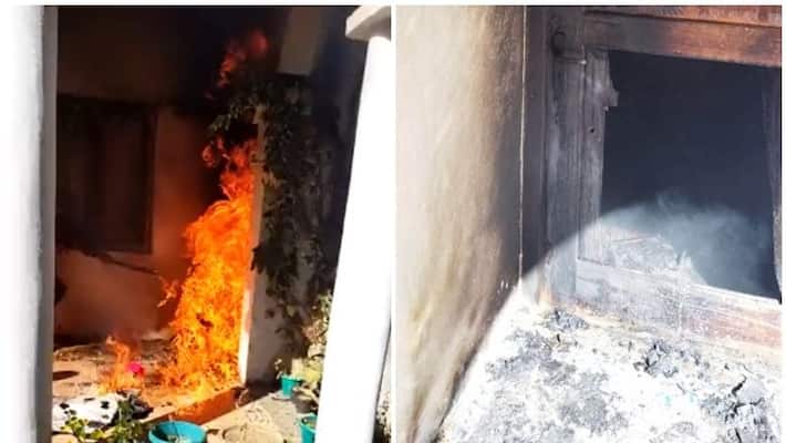 congress leader salman khurshid house set on fire in nainital congress leader salman khurshid house set on fire in nainital