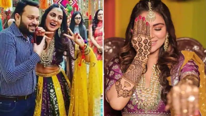 kundali bhagya actress shraddha arya mehandi ceremony and she flaunts engagement ring kpg