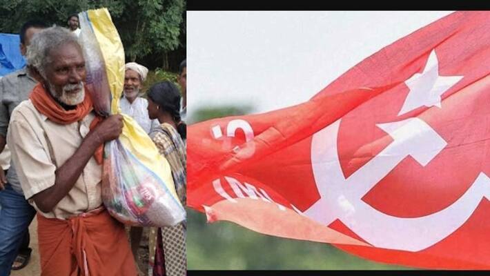 CPM leader threatens tribal promoter for distributing food kit CPM leader threatens tribal promoter for distributing food kit