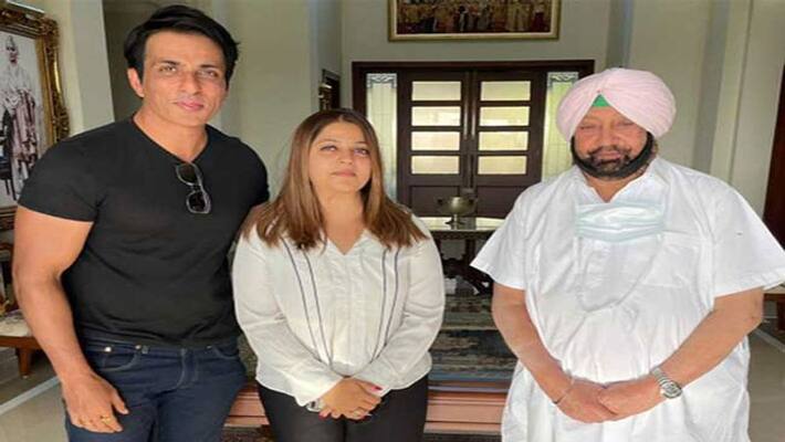 Punjab Actor Sonu sood Malvika sood Punjab Election Moga Punjab Actor Sonu sood Malvika sood Punjab Election Moga