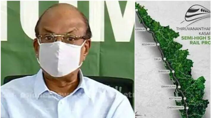udf leader p k kunhalikutty against k rail silver line project udf leader p k kunhalikutty against k rail silver line project