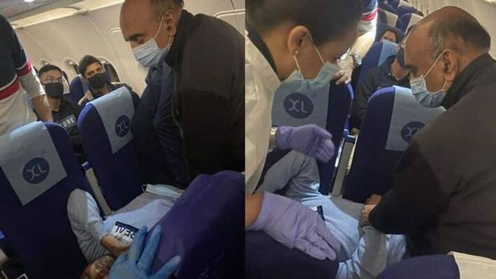 PM Modi praises doctor turned minister Bhagwat Karad who helped an unwell passenger in Indigo Flight KPA PM Modi praises doctor turned minister Bhagwat Karad who helped an unwell passenger in Indigo Flight KPA