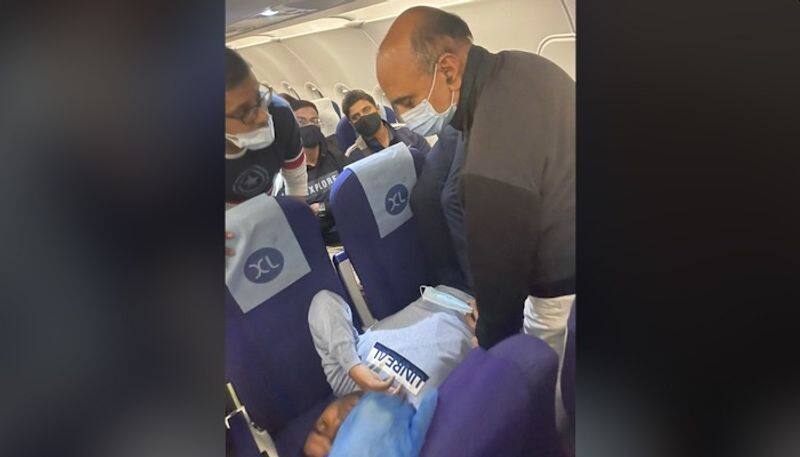 Union minister Bhagwat Karad wins praise for administering medical aid aboard IndiGo flight dpl