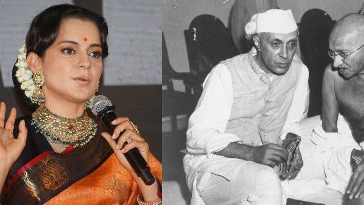 Kangana ranaut targets Gandhiji after indian independence controversy Kangana ranaut targets Gandhiji after indian independence controversy