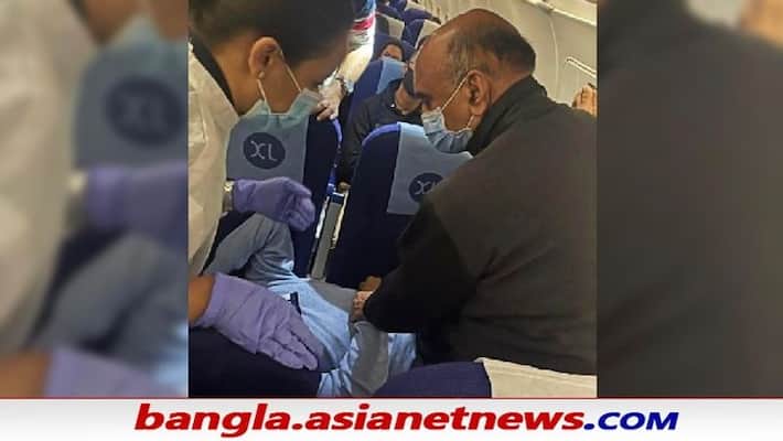 Union minister Bhagwat Karad brcome a doctor in Indigo flight, get PM Modi's prise ALB Union minister Bhagwat Karad brcome a doctor in Indigo flight, get PM Modi's prise ALB