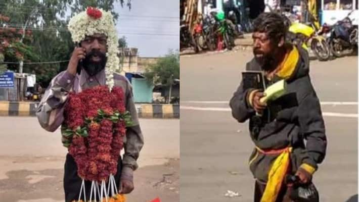 thousands gathered for the last rites of mentally challenged beggar Huchcha Basya in karnataka thousands gathered for the last rites of mentally challenged beggar Huchcha Basya in karnataka