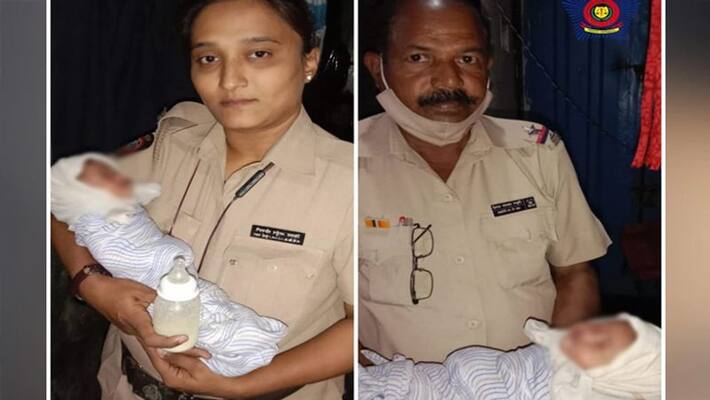 mumbai police saved newborn from drain after cats alert mumbai police saved newborn from drain after cats alert