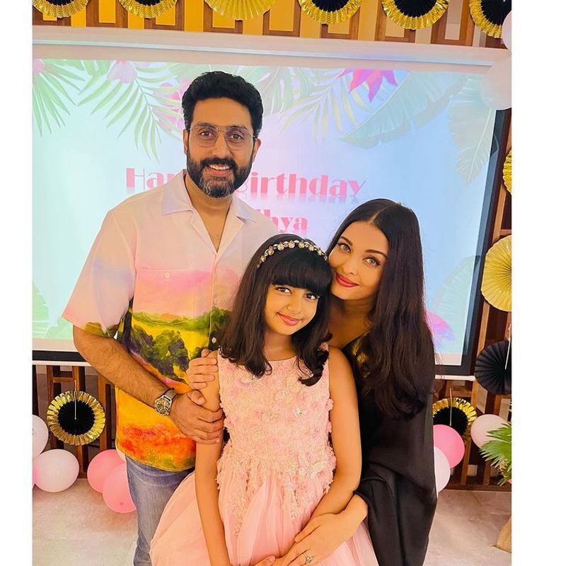 Aishwarya rai daughter look like her mother aaradhya bachchan birthday celebration photos