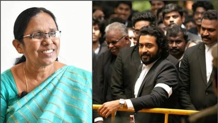 suriya thanks kk shailaja for jai bhim review on twitter suriya thanks kk shailaja for jai bhim review on twitter
