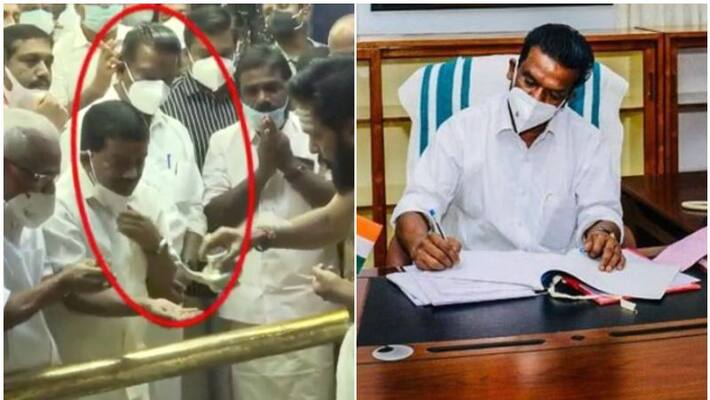 devaswom minister clarifies Over wash hands with holy water snr devaswom minister clarifies Over wash hands with holy water snr