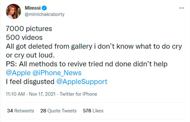 7000 Pics Deleted From iPhone Trinamool MP Mimi Chakraborty Tags Apple For Help netizens troll dpl