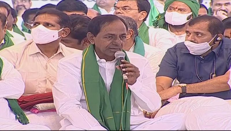 TRS Maha Dharna at Indirapark