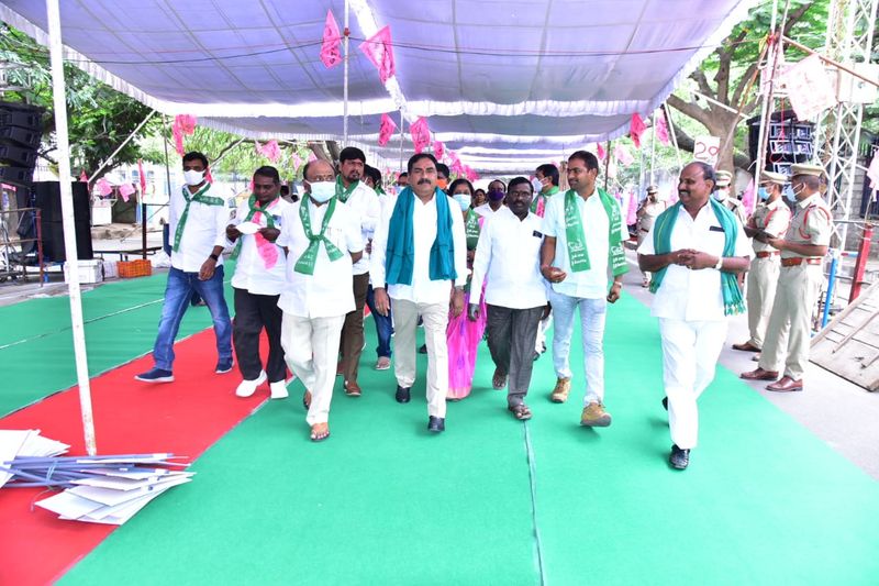 TRS Maha Dharna at Indirapark