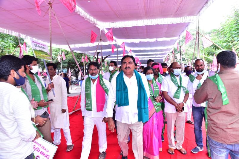 TRS Maha Dharna at Indirapark