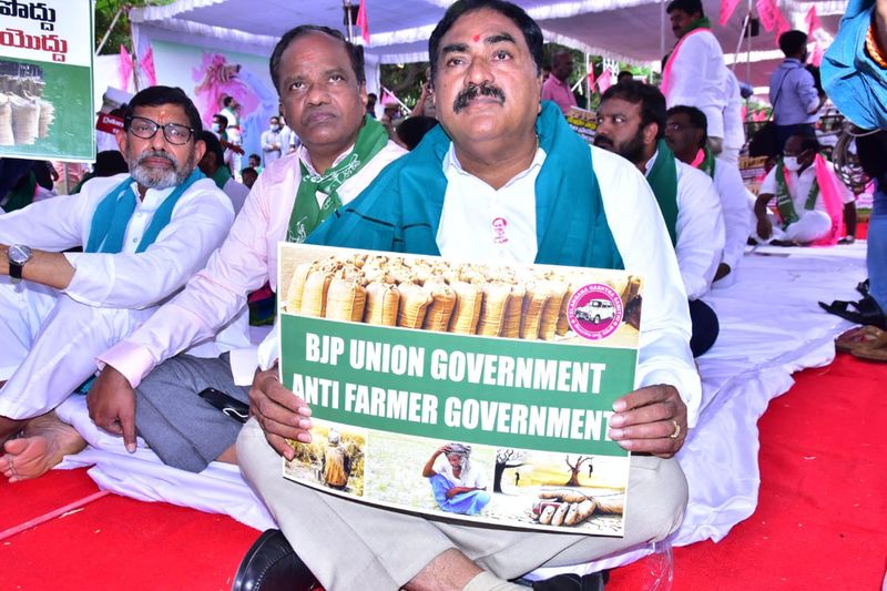TRS Maha Dharna at Indirapark