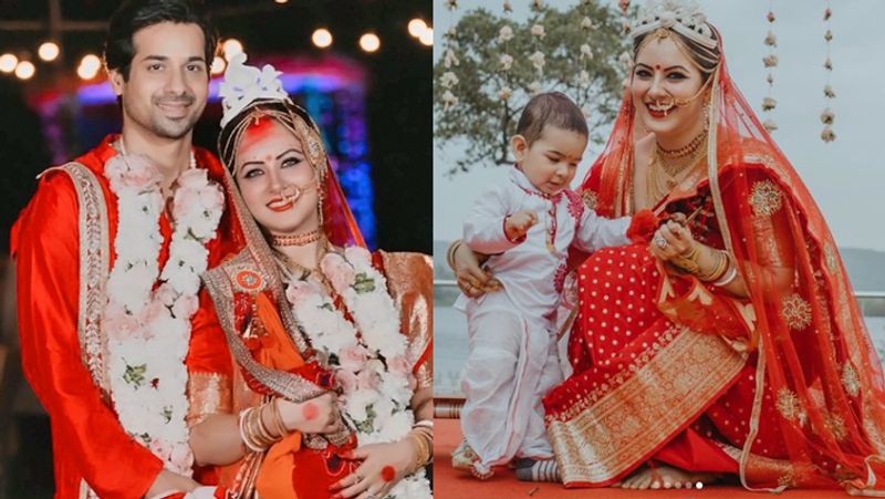 Puja Banerjee Wedding Album, Varmala and other marriage rituals Photos kpg