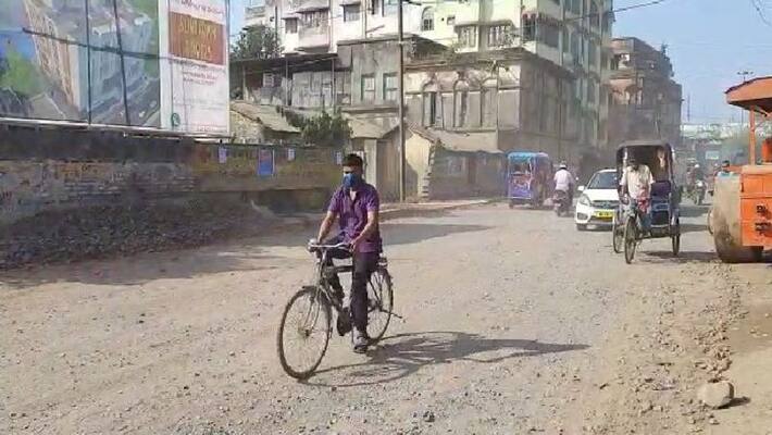 Road repairing work begins at the request of Raj Chakraborty initiative by Mamata Banerjee bpsb Road repairing work begins at the request of Raj Chakraborty initiative by Mamata Banerjee bpsb