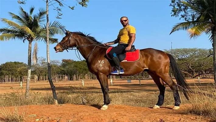 India vs New Zealand, 2nd T20I: Shikhar Dhawan Shares video of horse riding, see dva India vs New Zealand, 2nd T20I: Shikhar Dhawan Shares video of horse riding, see dva