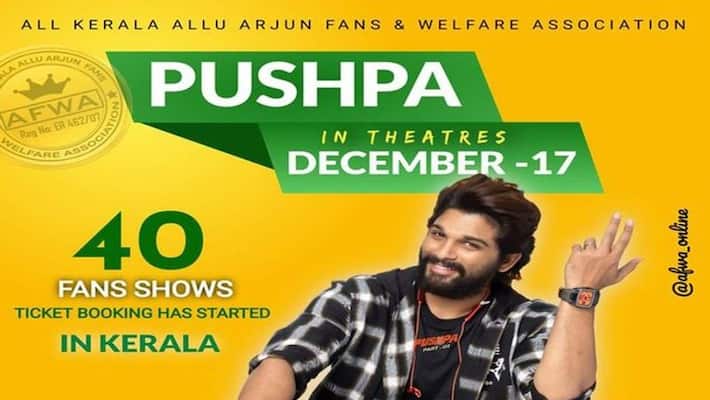 Fans Shows Craze In Kerala For Pushpa Fans Shows Craze In Kerala For Pushpa