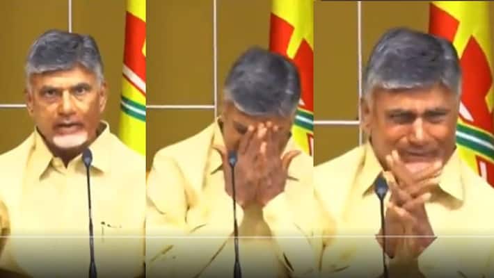 Chandrababu Naidu breaks down vows not to step in Assembly until he wins elections gcw Chandrababu Naidu breaks down vows not to step in Assembly until he wins elections gcw