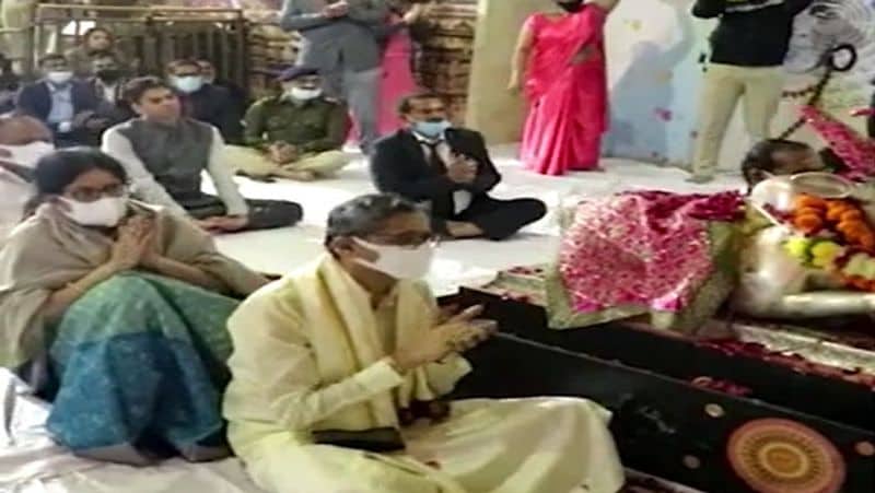 MP ujjain mahakal mandir CJI NV Ramana Attended Bhasmarti Reached Airport Before Flight Hariom jal along UDT