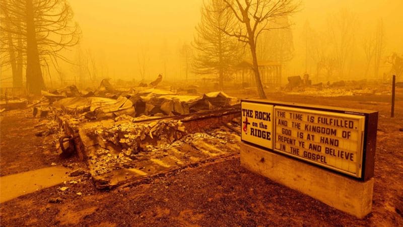 Wildfire in California,Threat to the life of the world rare sequoia trees KPA