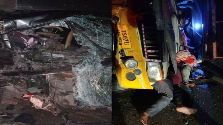 One died in road accident in Kondurg shad nagar One died in road accident in Kondurg shad nagar