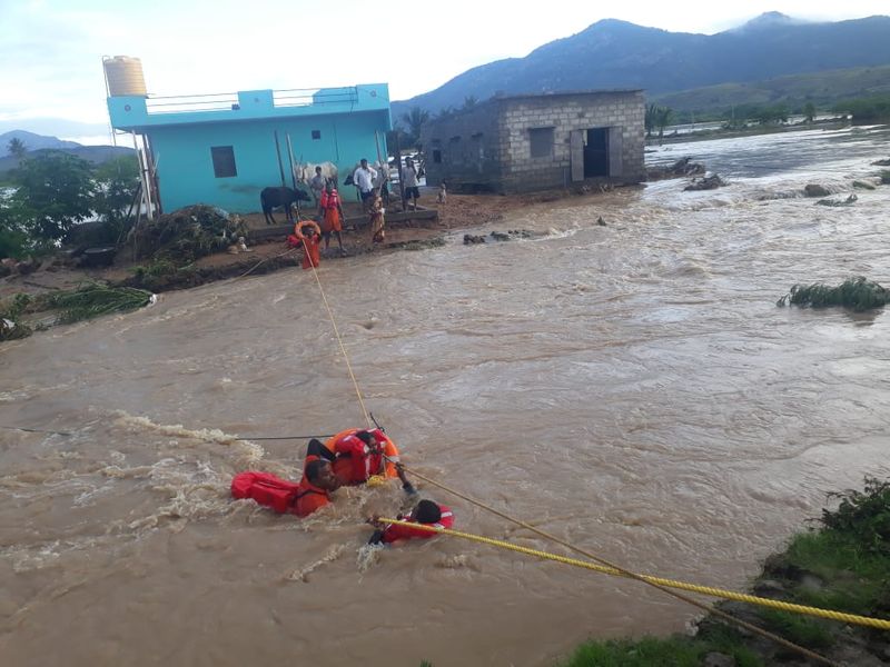 Heavy rain 27 deaths 100 missing in Andhra Pradesh