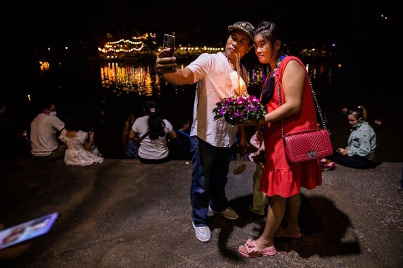 Loy Krathong Thai people celebrate after covid