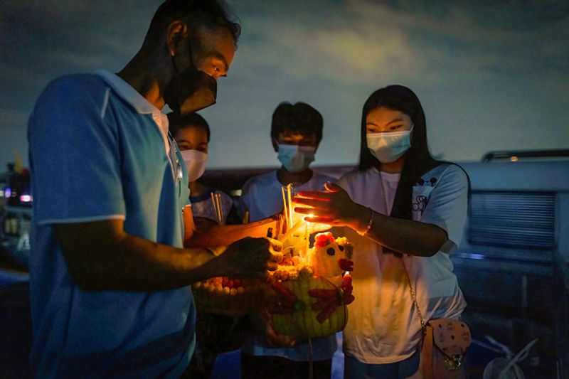 Loy Krathong Thai people celebrate after covid