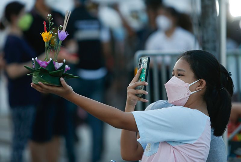 Loy Krathong Thai people celebrate after covid