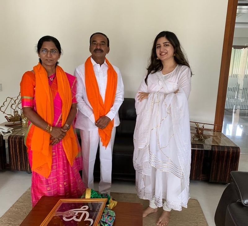Poonam kaur meets Etela rajender what reason behind it