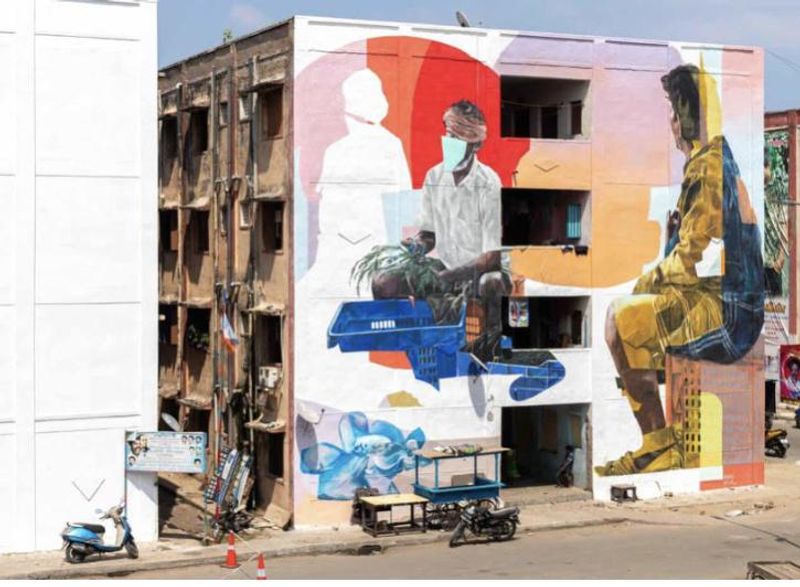 Kannagi Nagar art district in chennai