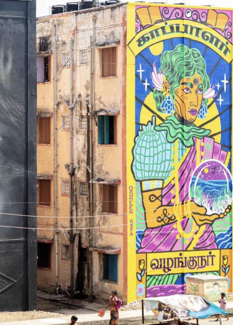 Kannagi Nagar art district in chennai