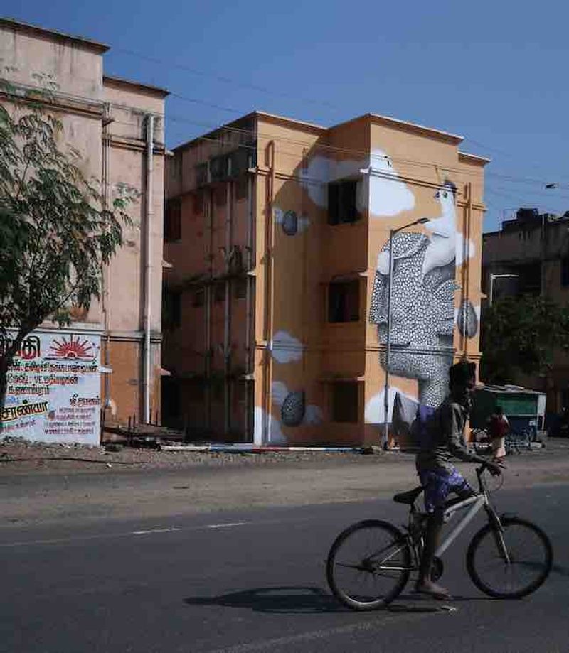 Kannagi Nagar art district in chennai