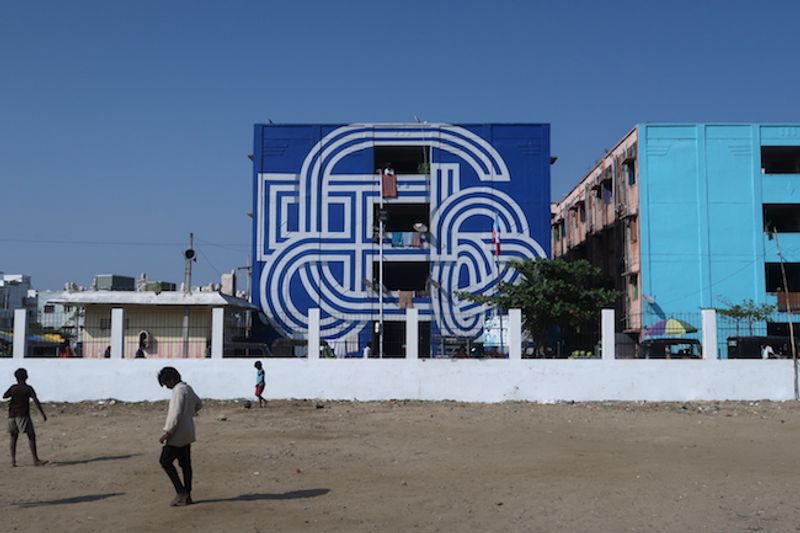 Kannagi Nagar art district in chennai