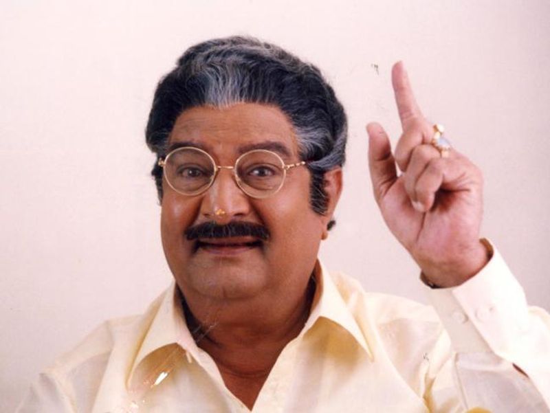 once kaikala satyanarayana had negitive image in society due to his villain roles