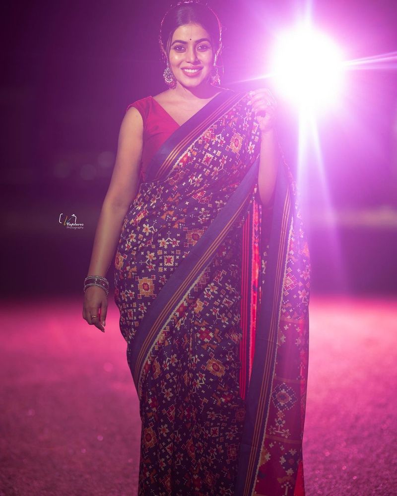 akhanda fame purna blows your mind for sure as she shines in silk saree