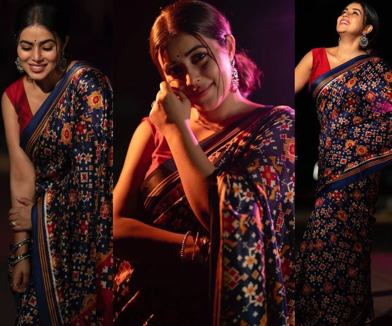akhanda fame purna blows your mind for sure as she shines in silk saree