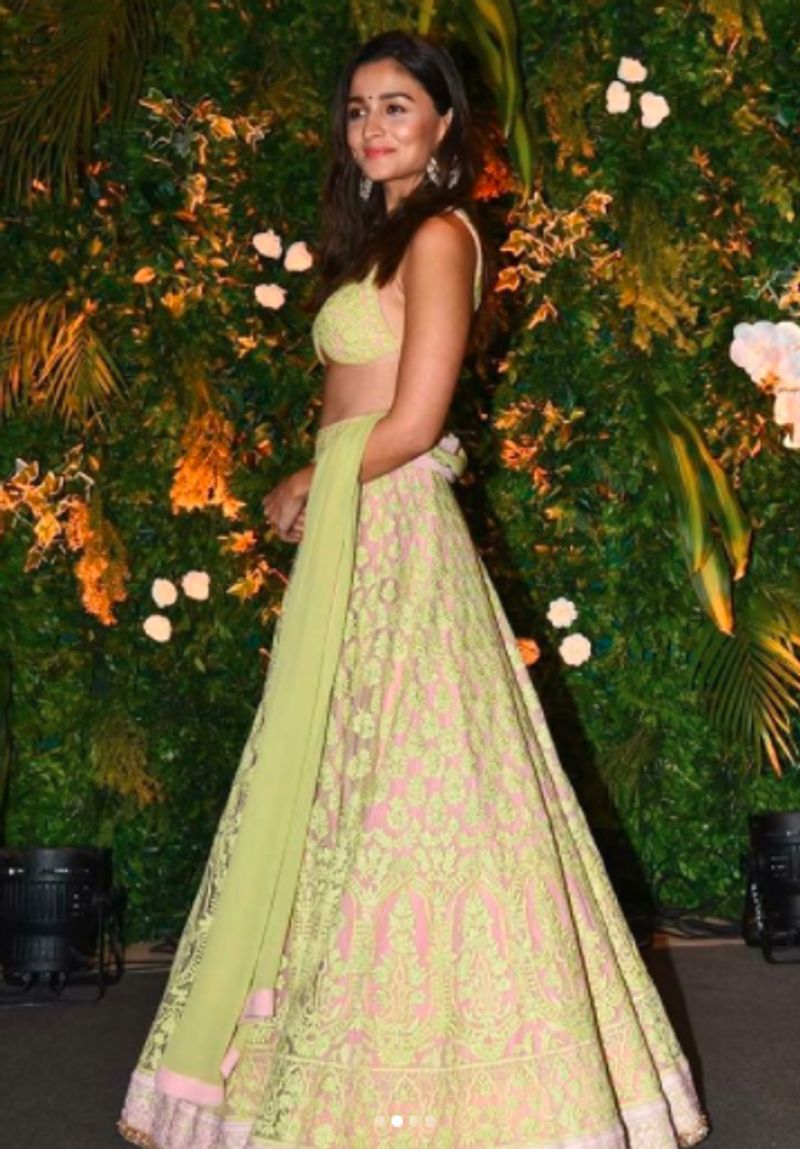 Alia Bhatt gets trolled for her hot blouse at Anushka Ranjan Aditya Seal sangeet netizens called Urfi part 2 dpl