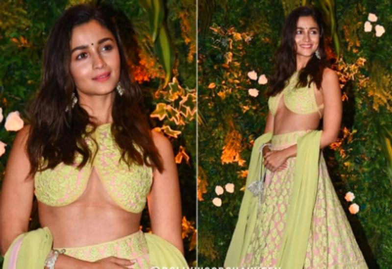 Alia Bhatt gets trolled for her hot blouse at Anushka Ranjan Aditya Seal sangeet netizens called Urfi part 2 dpl
