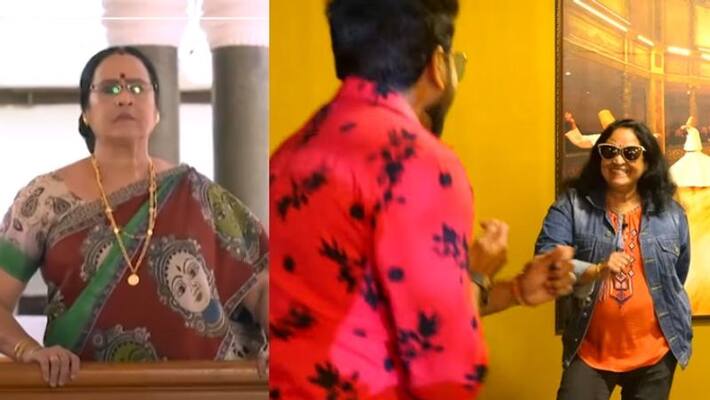Anand Narayanan introduces Saraswatiamma devi menon in the series kudunba vilakku Anand Narayanan introduces Saraswatiamma devi menon in the series kudunba vilakku
