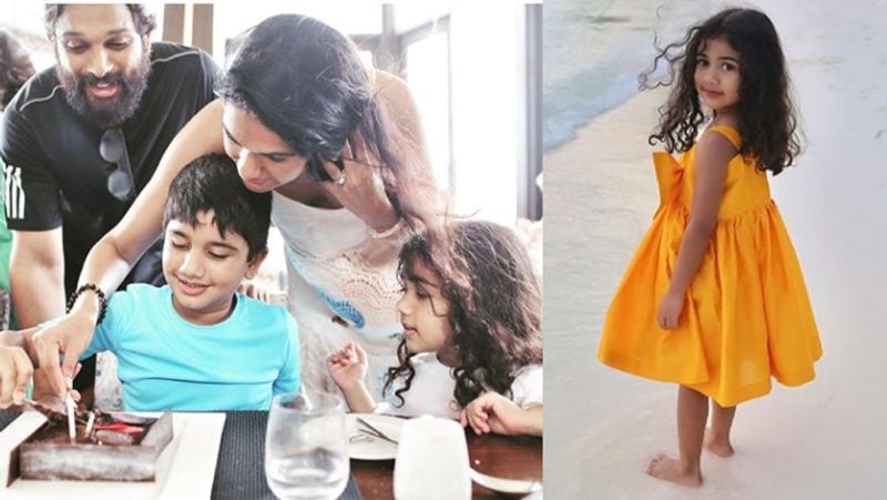 Allu Arjun Celebrate his Daughter Allu Arha Birthday and Shares Photo with family kpg