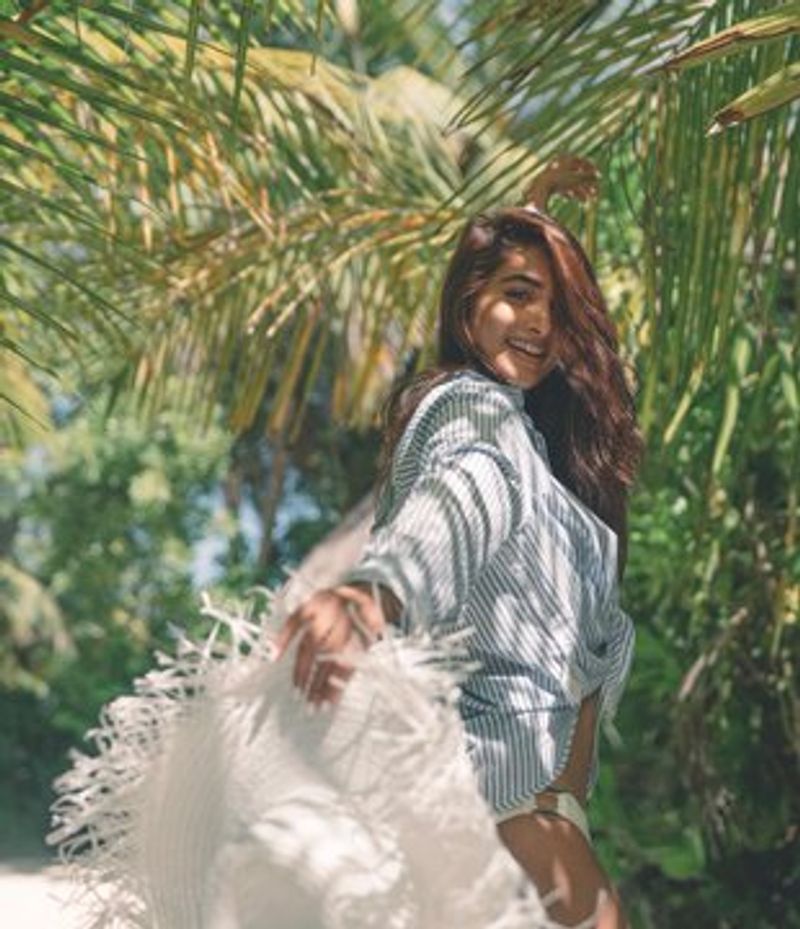 Pooja Hegde Gives Perfect Beach Vibes In White Bikini