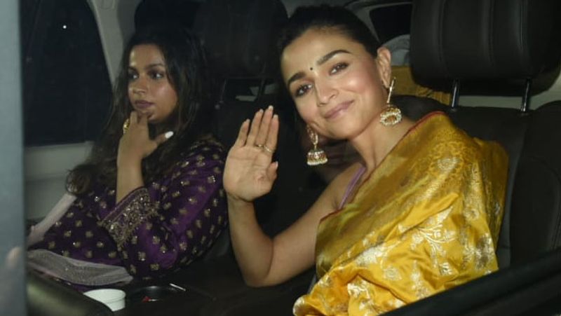 Bollywood celebrities Alia Bhat Athiya shetty attend Anushka Rajans wedding
