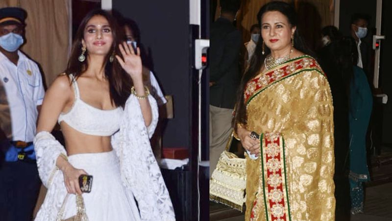 Bollywood celebrities Alia Bhat Athiya shetty attend Anushka Rajans wedding