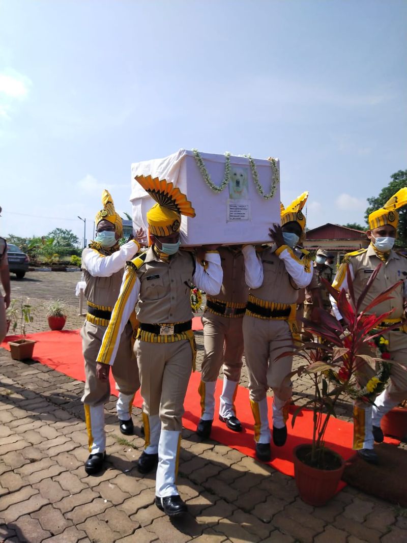 Mangaluru airport CISF Dog leena dies from Kidney failure snr