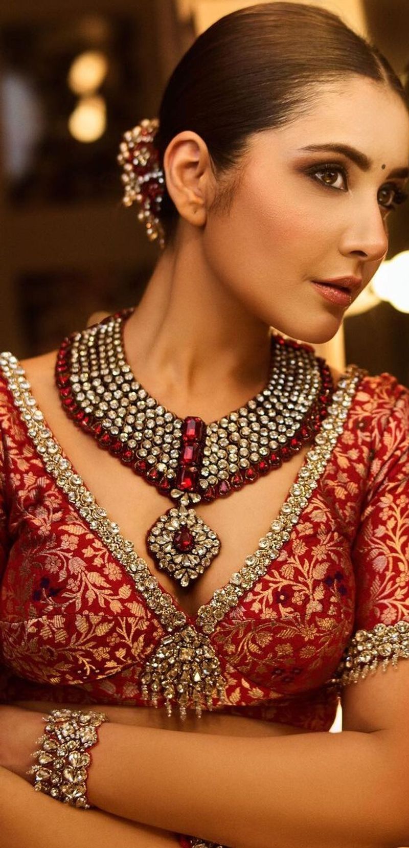 raashi khanna shines iffi goa mesmerizes in red trendy wear