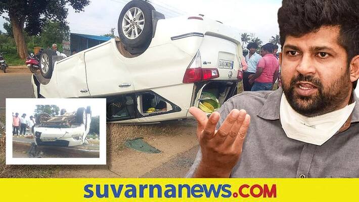 Mysuru kodagu mp pratap simha helps people who met with accident near Ramanagara mah Mysuru kodagu mp pratap simha helps people who met with accident near Ramanagara mah
