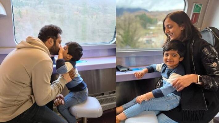 ntr and his wife with son bhargav ram vacation pic viral ntr and his wife with son bhargav ram vacation pic viral